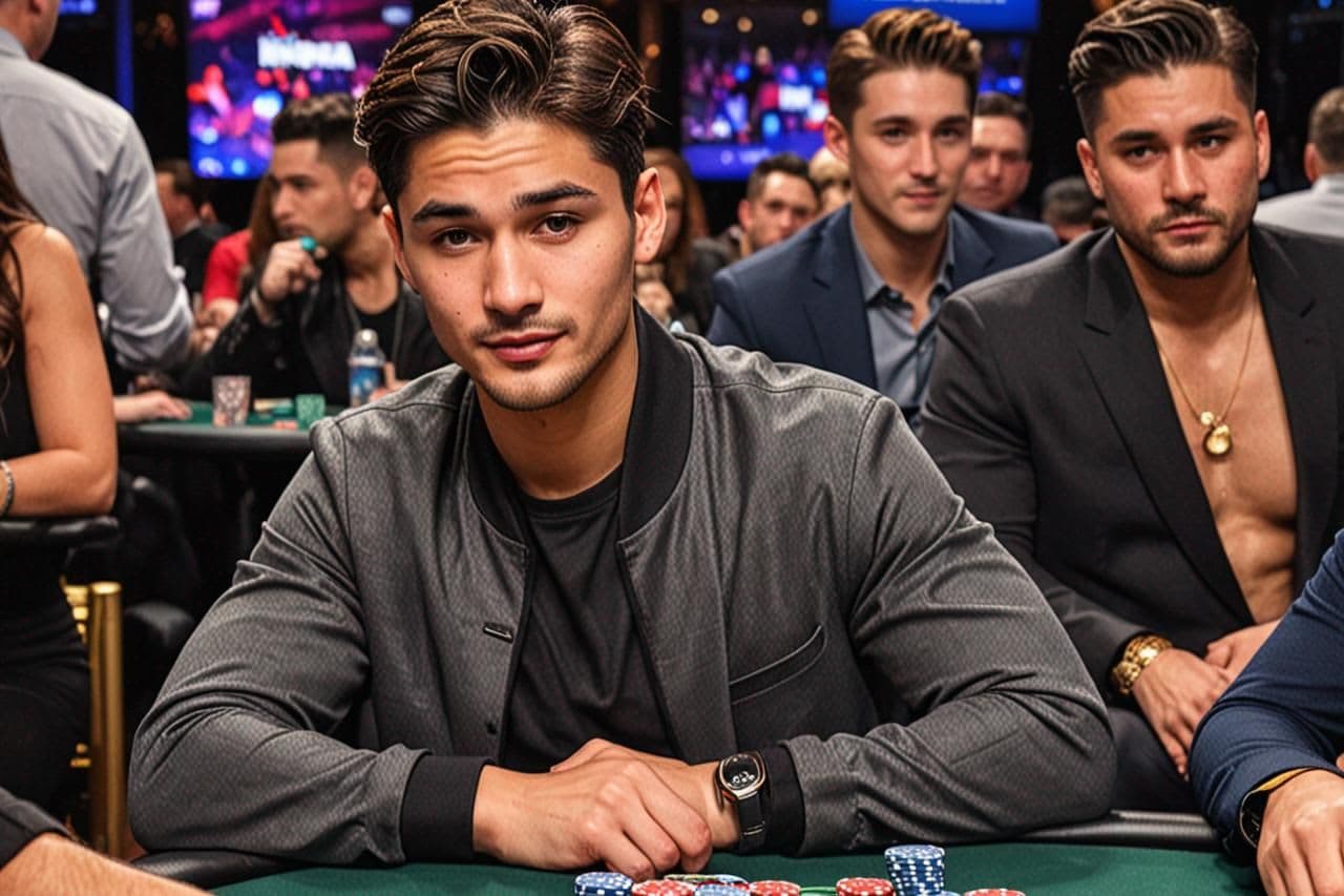 Ninja Slowrolls Boxer Ryan Garcia mit den Nüssen auf Hustler Casino Live image